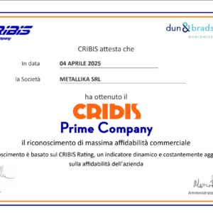 ATTESTATO CRIBIS